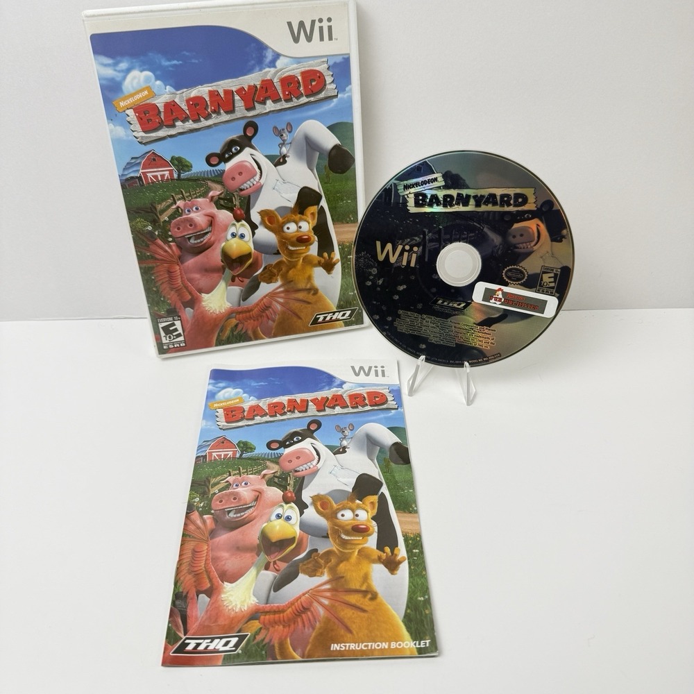 Barnyard (Nintendo Wii, 2006) Complete CIB Manual Tested Working